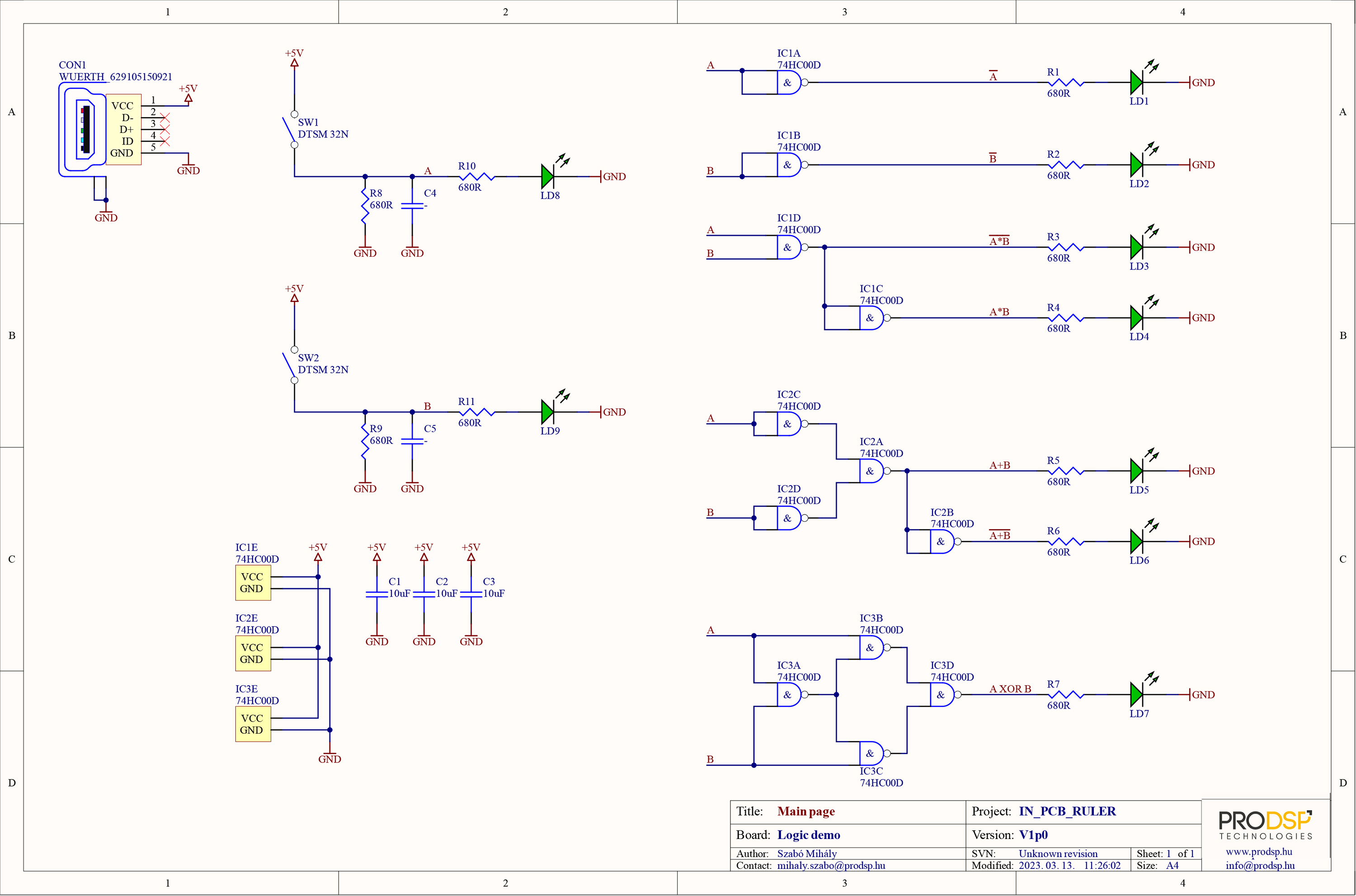 IN PCB RULER LOGIC V1p0 [No Variations] SCH 2023 03 13